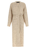 Fabiana Filippi Mohair and Lurex Knit Cardigan — Beige