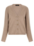 Fabiana Filippi Filo Diamante Cardigan — Beige