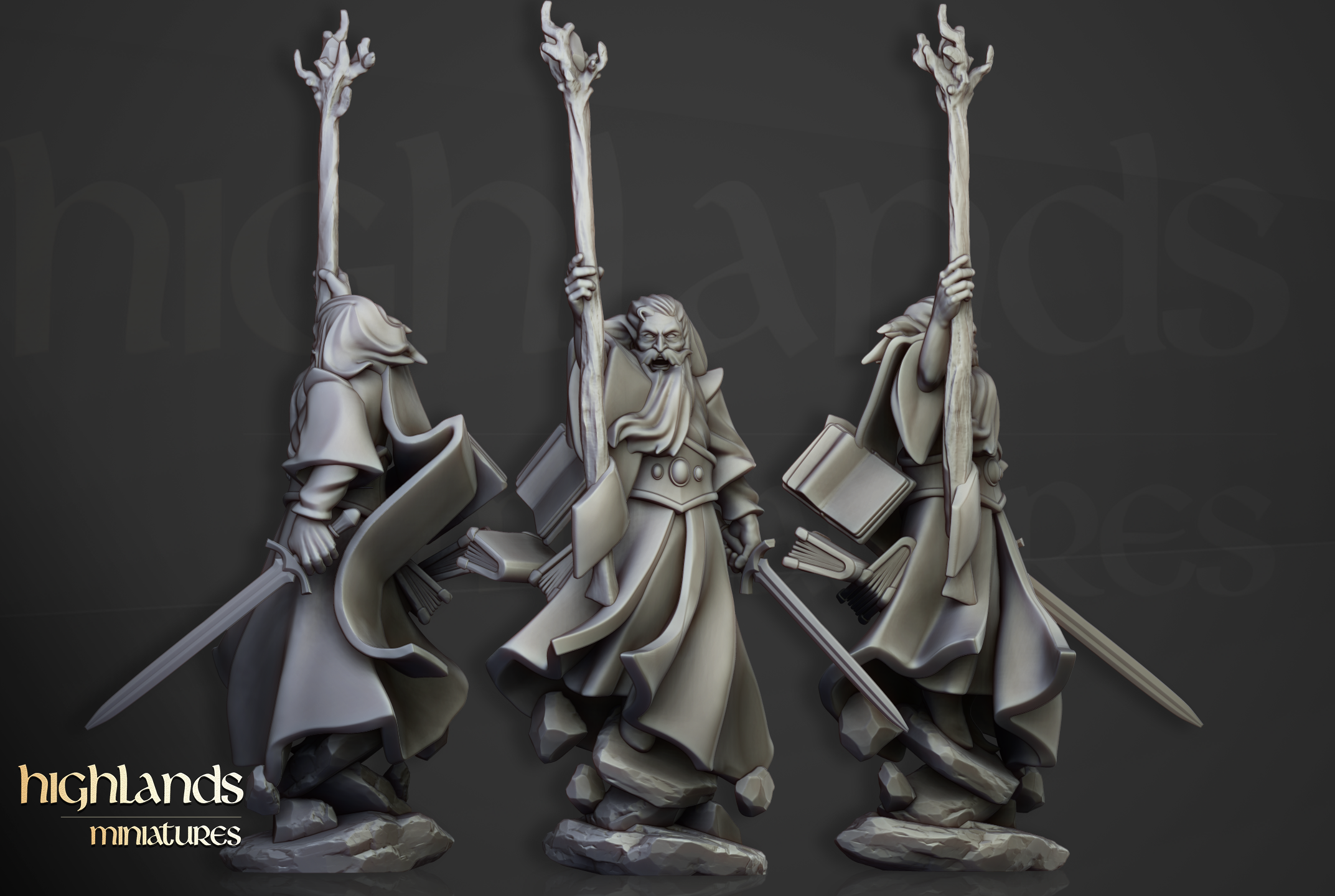 Wizard, Highlands Miniatures