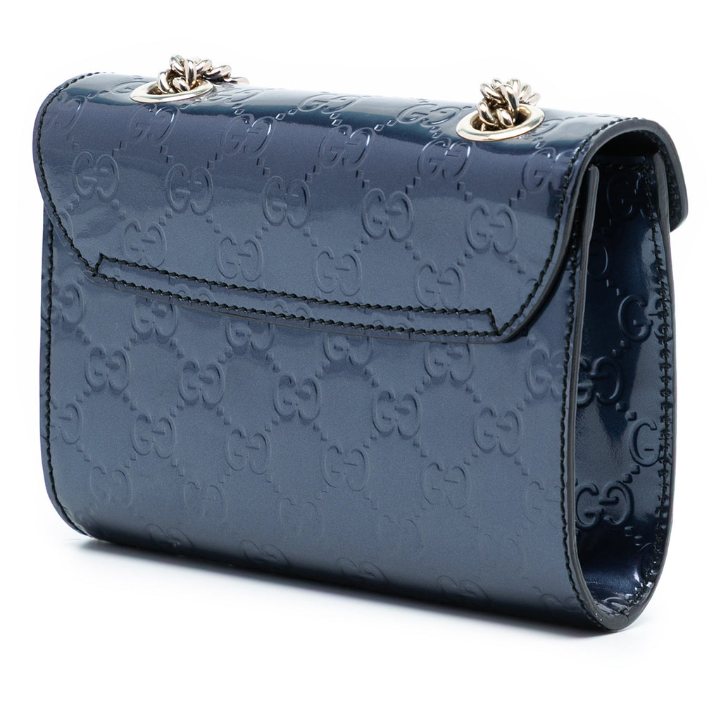 Mini Guccissima Patent Emily Crossbody