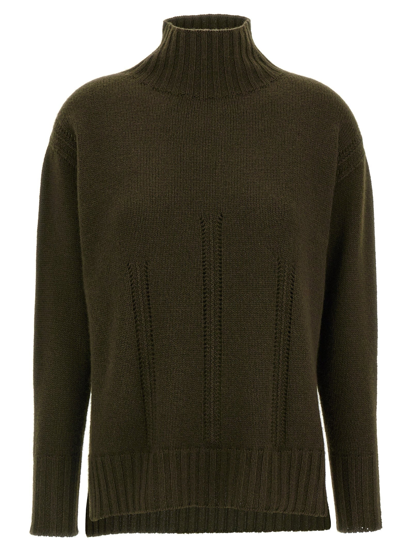 Tom Ford Cashmere Blend Turtleneck Sweater — Olive