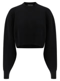 Tom Ford Cropped Knit Sweater — Black