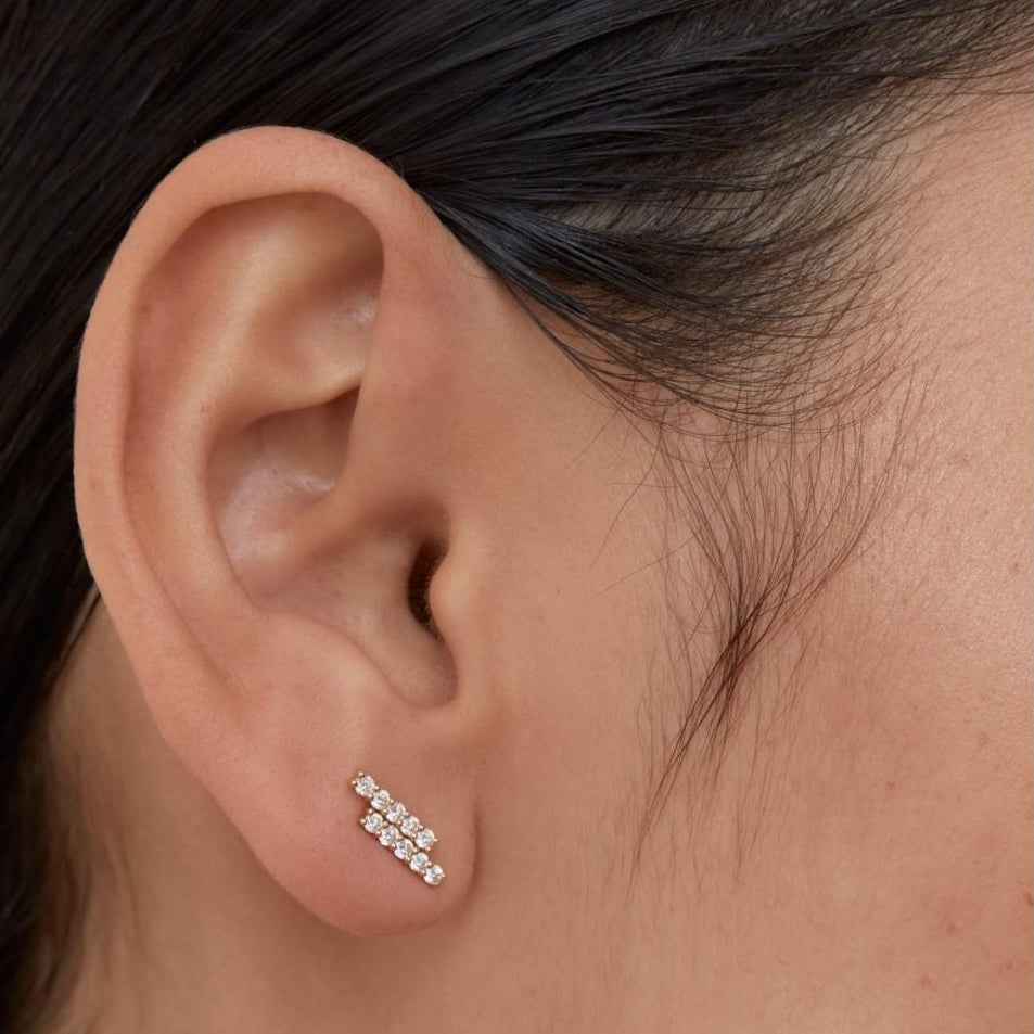 MALA Diamond Stud Earring Single By ALINKA Fine Jewellery