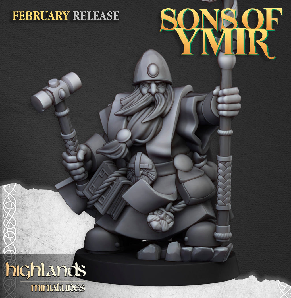 Dwarf Runepriest, Highlands Miniatures