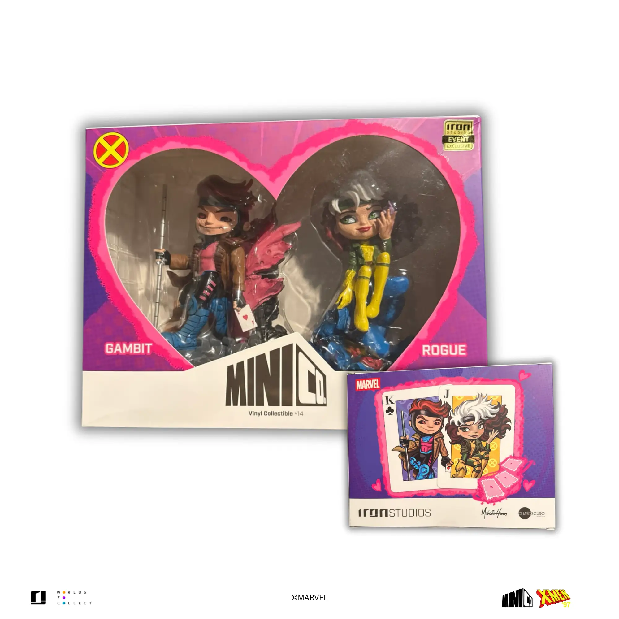 Statue Gambit & Rogue Valentine's Set - X-Men - Minico - Iron Studios