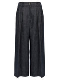 Brunello Cucinelli A-Line Pleated Trousers — dark gray
