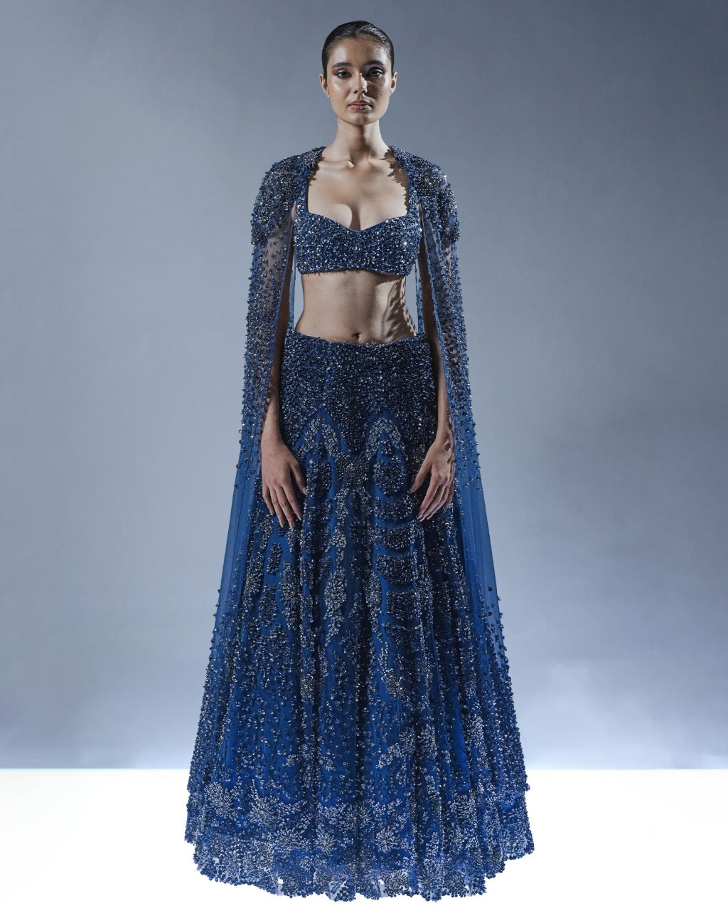 Abyssal Bloom Lehenga Set By KYNAH, Luxury Indian Fashion & Bridal Wear