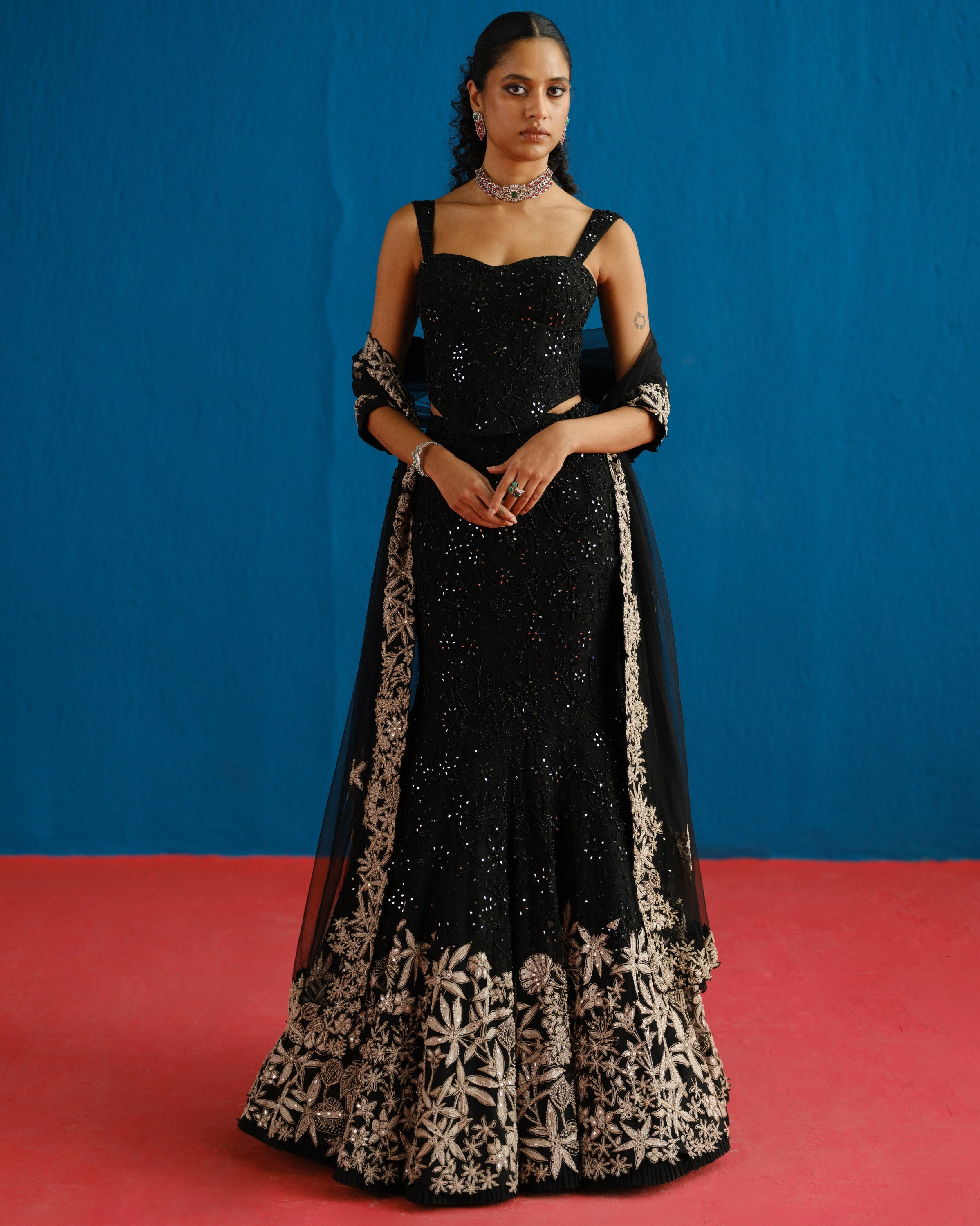 Maryse Skirt Set By KYNAH, Luxury Indian Fashion & Bridal Wear