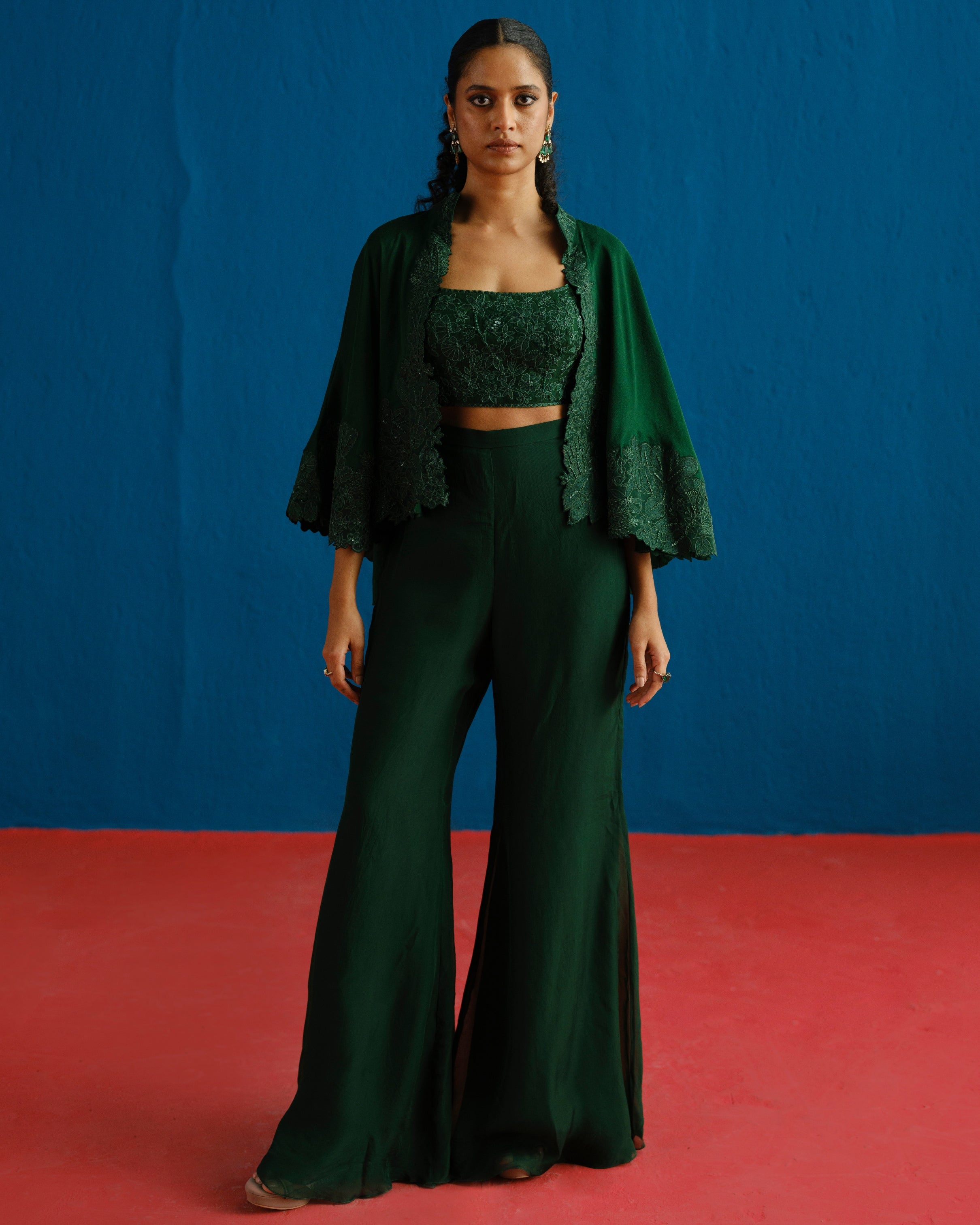 Kalie Cape Set By KYNAH, Luxury Indian Fashion & Bridal Wear