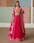Fuchsia Ruhani Lehenga Set By KYNAH, Luxury Indian Fashion & Bridal Wear