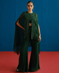 Green Aurea Pant Set By KYNAH, Luxury Indian Fashion & Bridal Wear