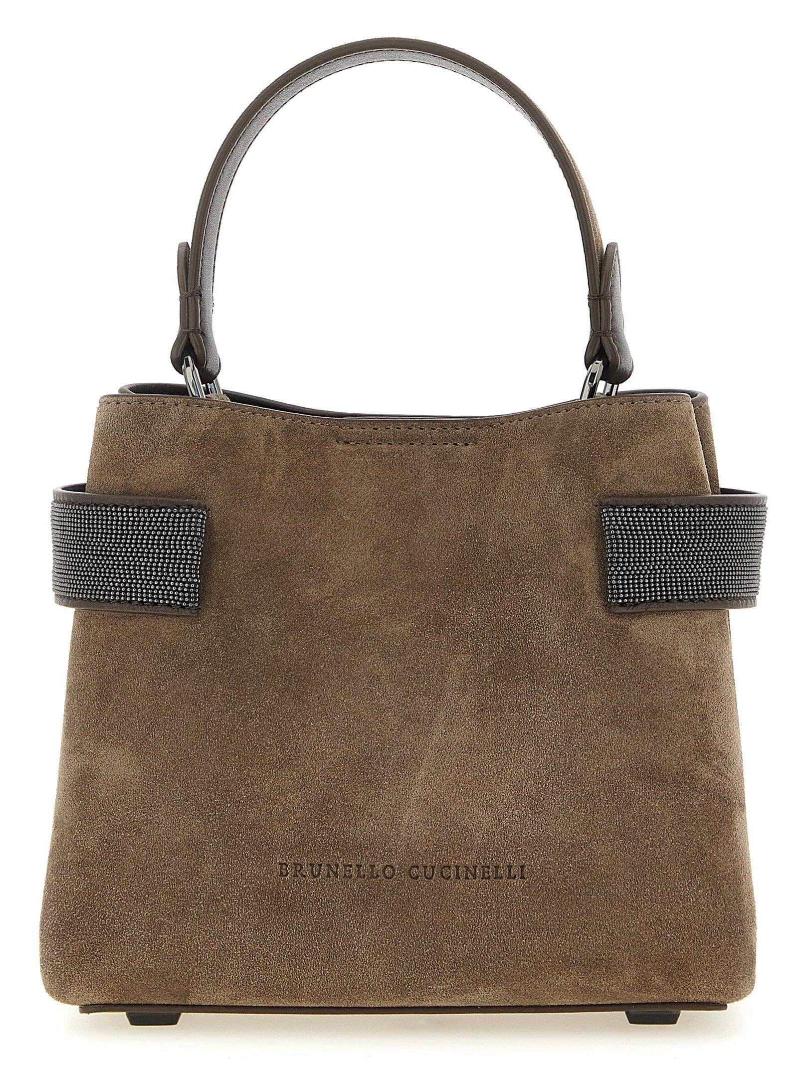 Brunello Cucinelli Top Handle Bag — Beige