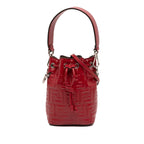 Mini Zucca Embossed Leather Mon Tresor Bucket Bag