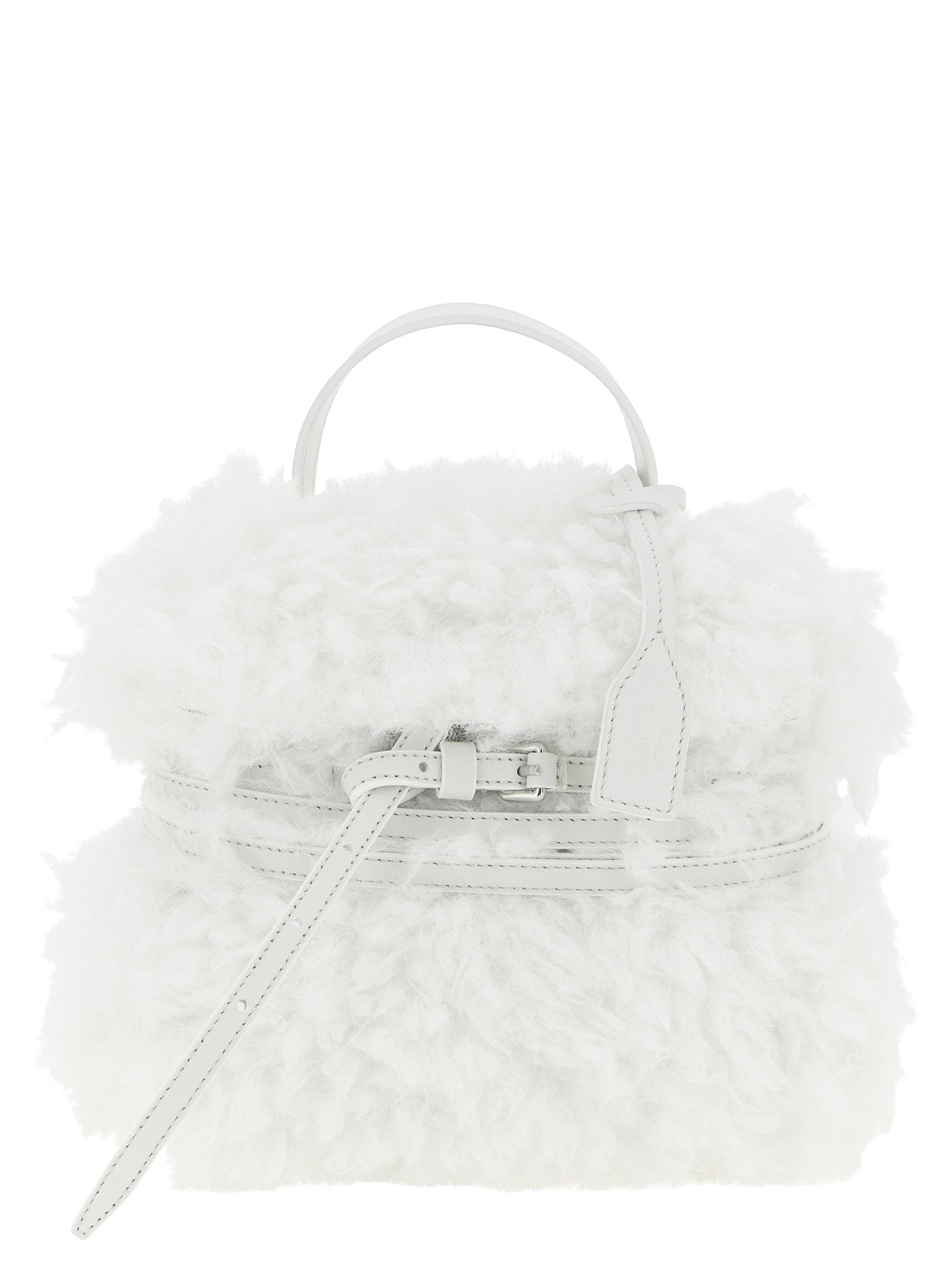Moschino Tie Me Handbag — White