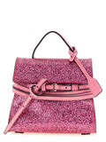 Bolso Moschino Tie Me con asa superior — Rosa