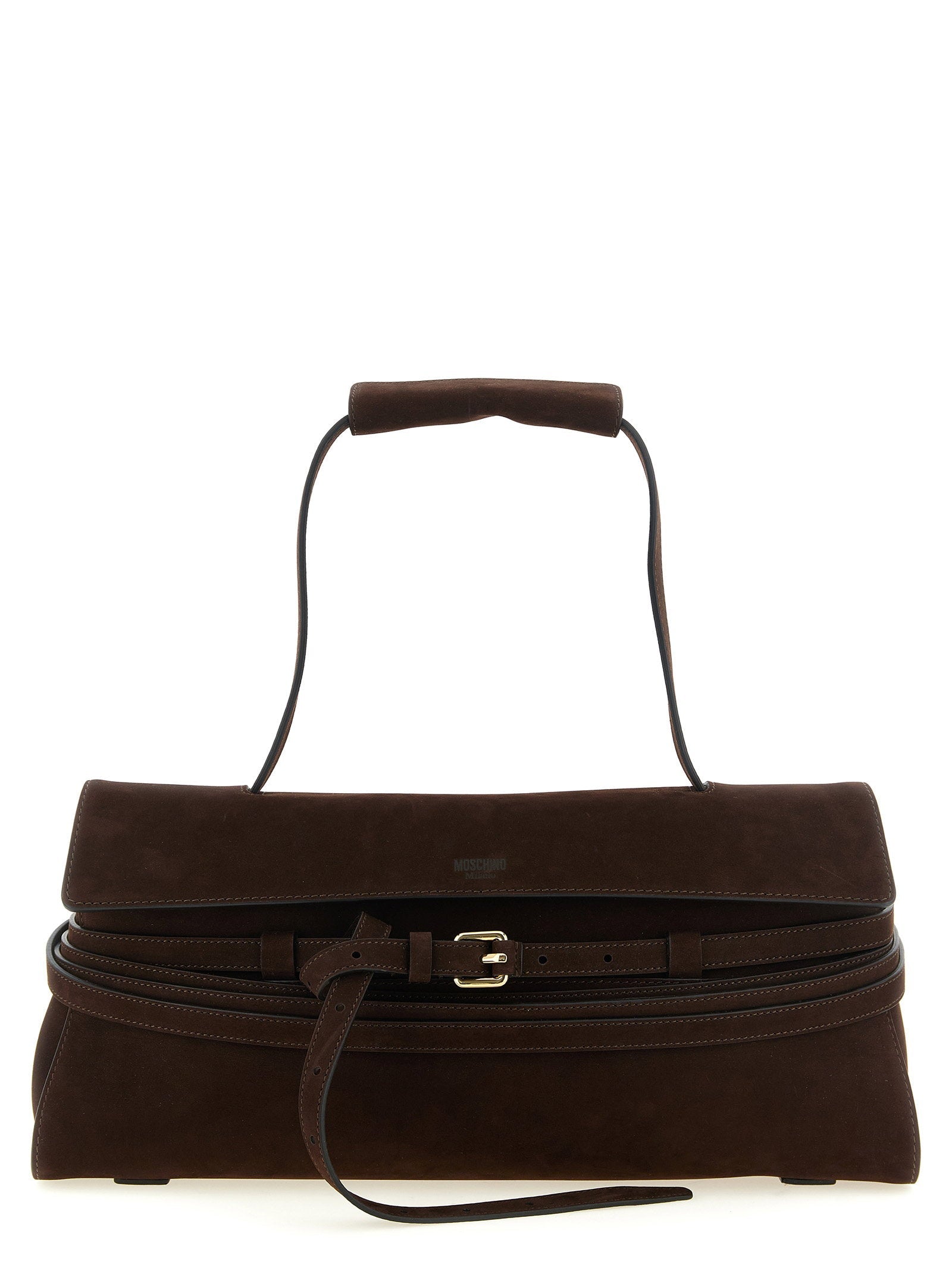 Moschino Milano Shoulder Bag — Brown