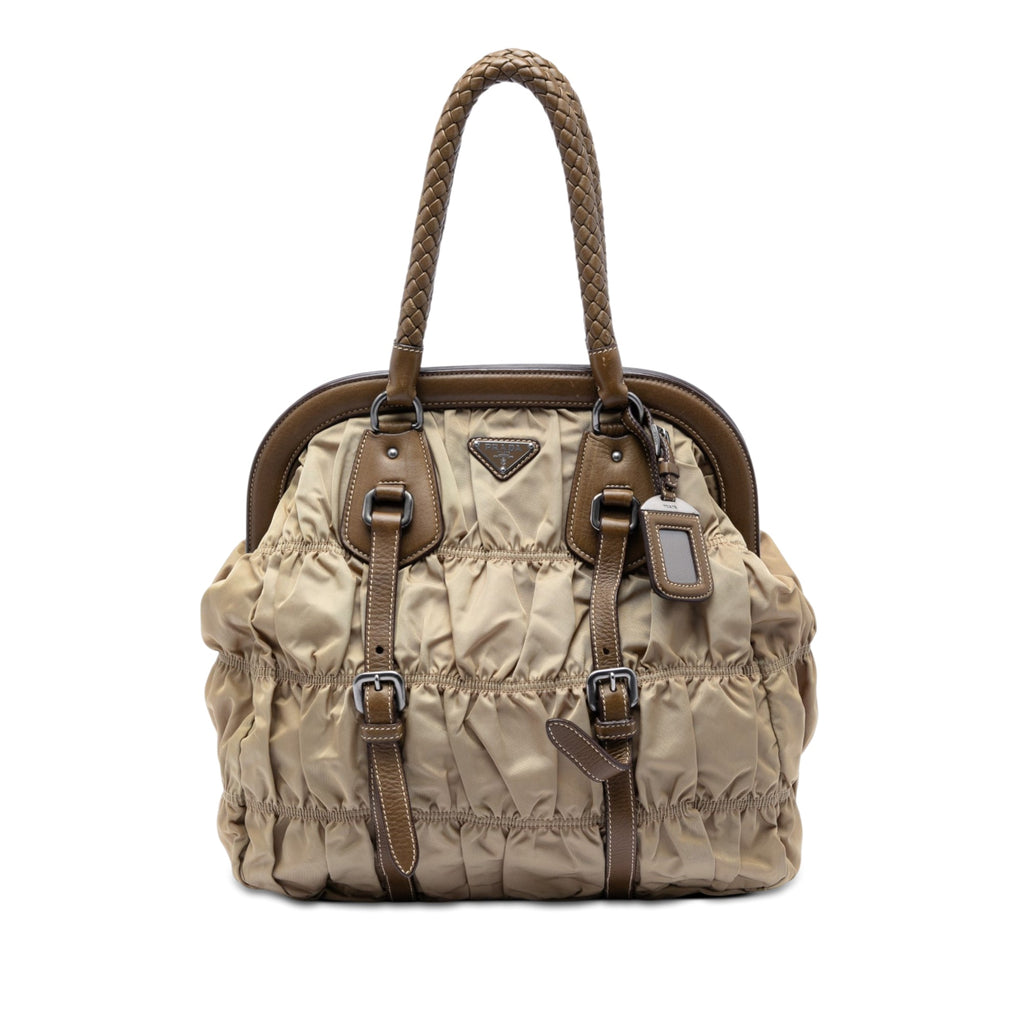 Tessuto Gaufre Frame Tote