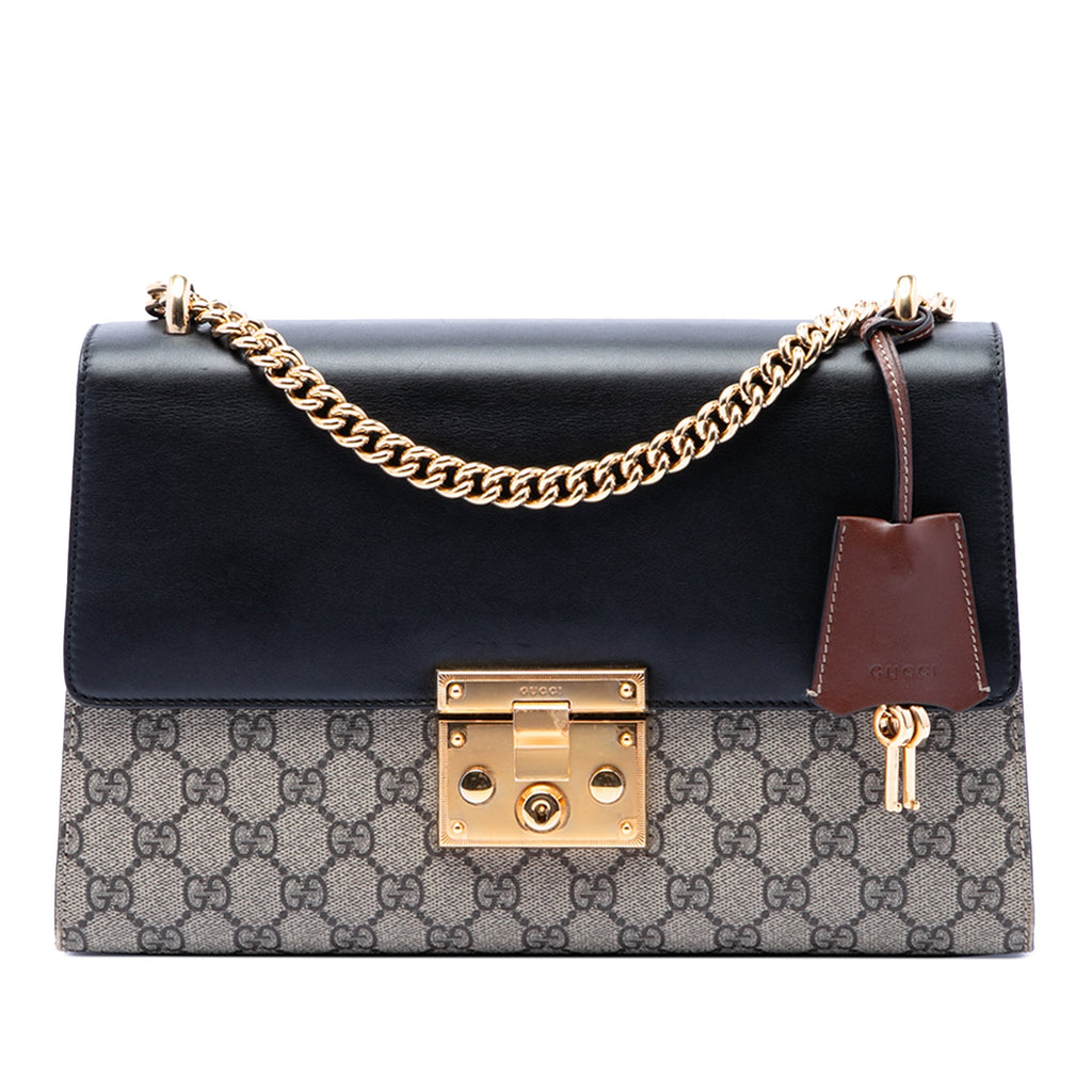 Medium GG Supreme Padlock Shoulder Bag