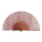 Spanish tiles inspired silk hand fan Sakina