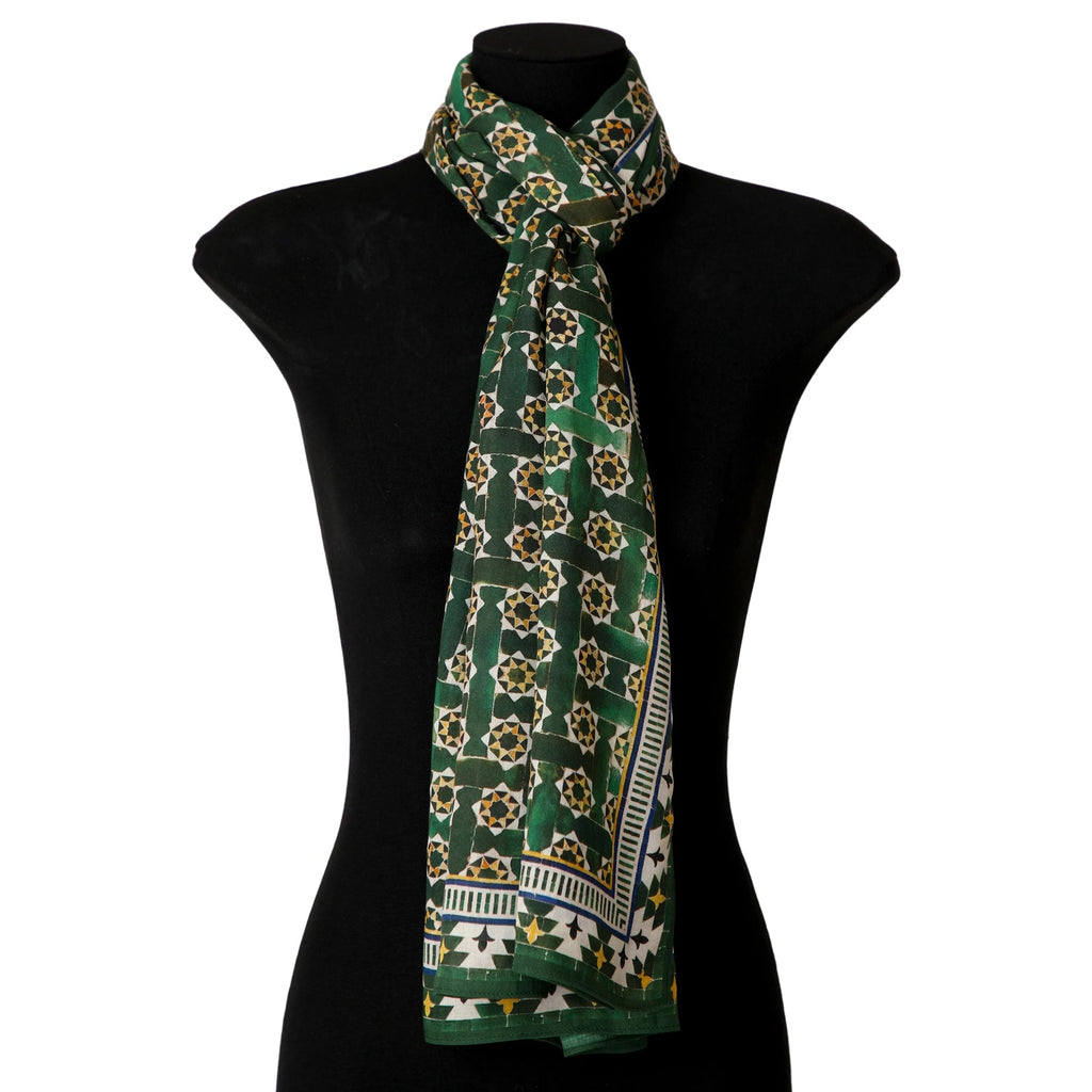Green Modal Scarf for Women Andalusí