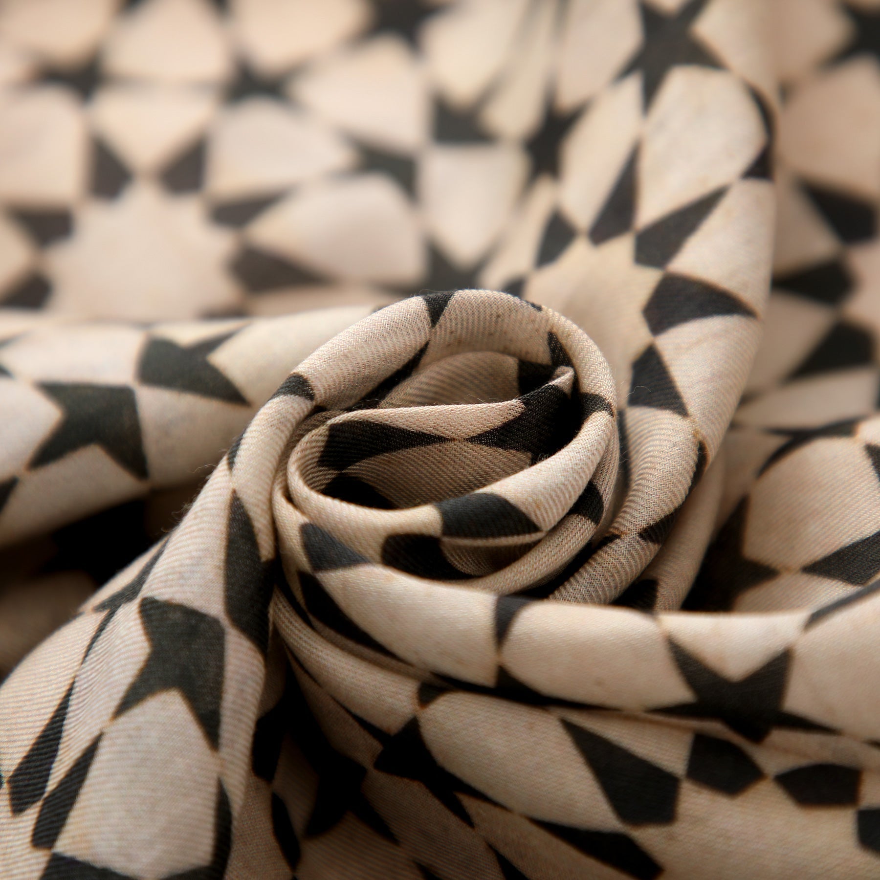 Beige and Black Scarf - Sahara