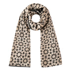 Beige and Black Scarf - Sahara