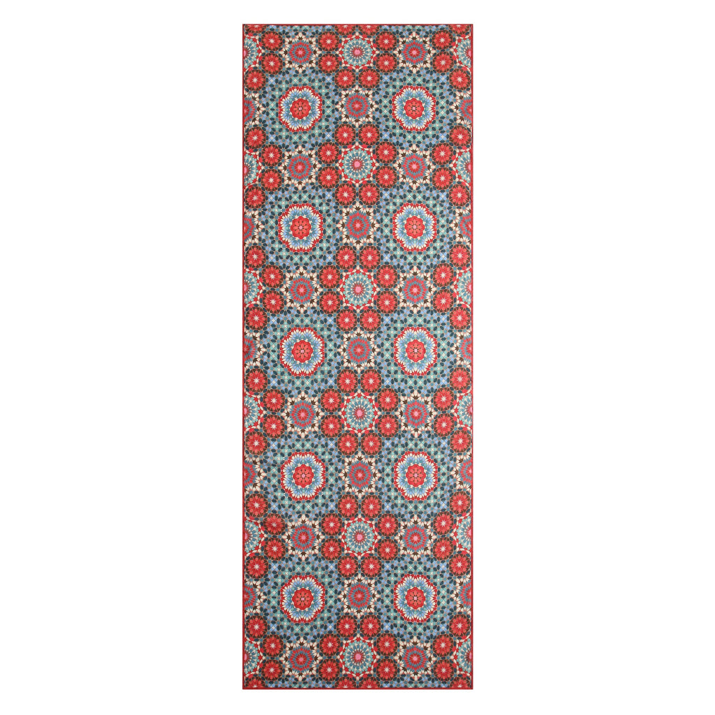 Multicolor Scarf Inspired by Alhambra Tiles