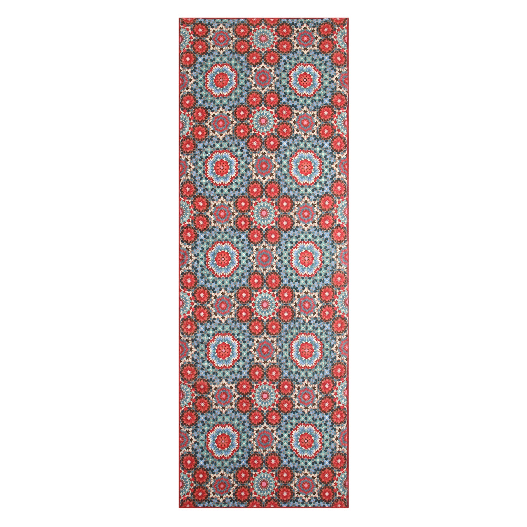 Multicolor Scarf Inspired by Alhambra Tiles