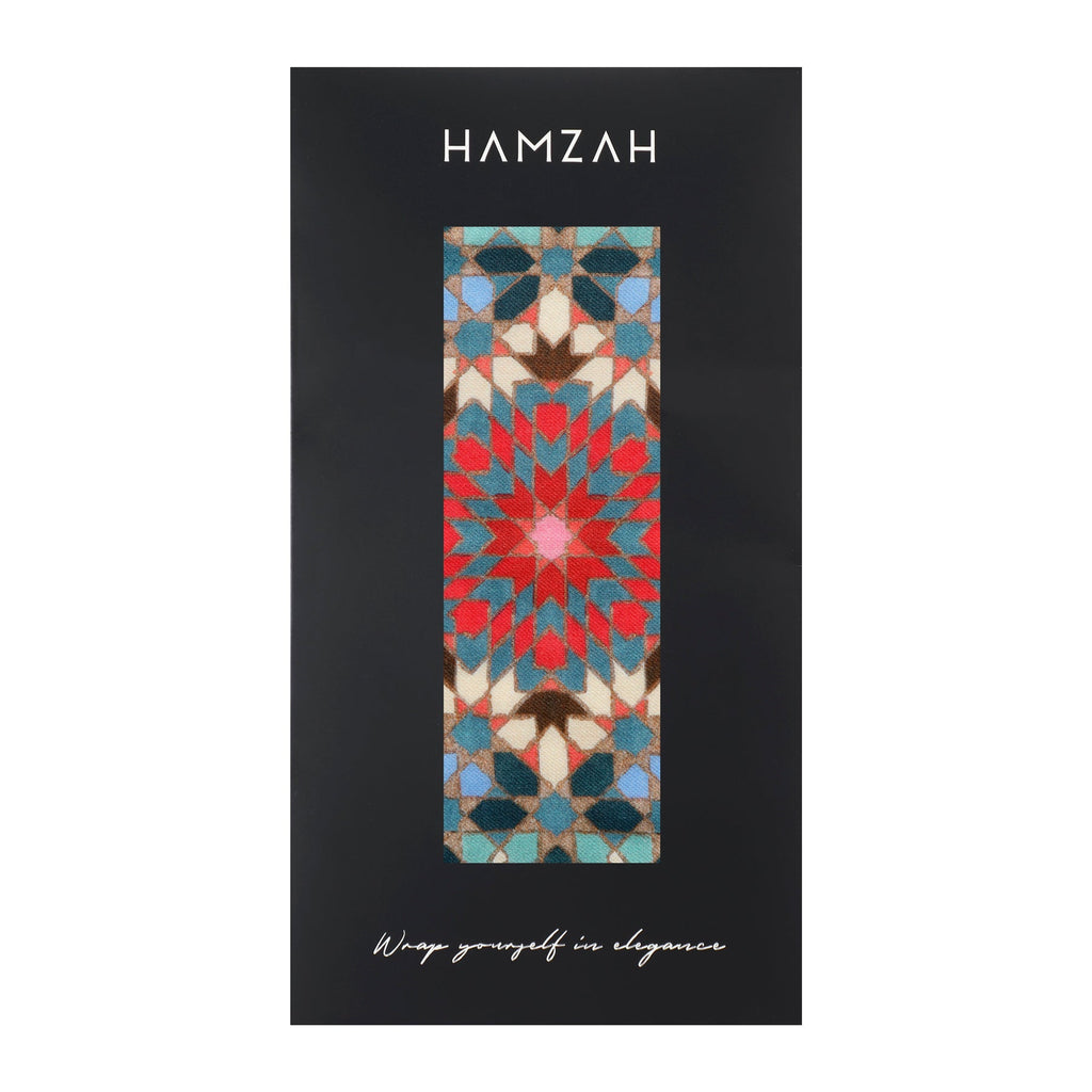 Multicolor Scarf Inspired by Alhambra Tiles