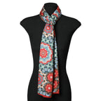 Multicolor Scarf Inspired by Alhambra Tiles