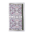 Gray Silk Scarf with Ottoman Floral Print Halkar