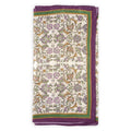 Beige Silk Scarf with Ottoman Print Halkar