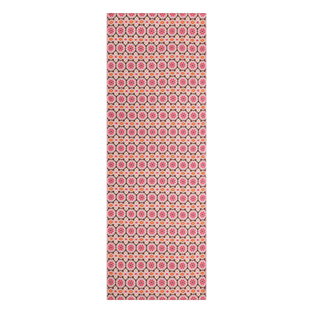 Sacred Geometry Pink Silk Scarf Mashrabia V1