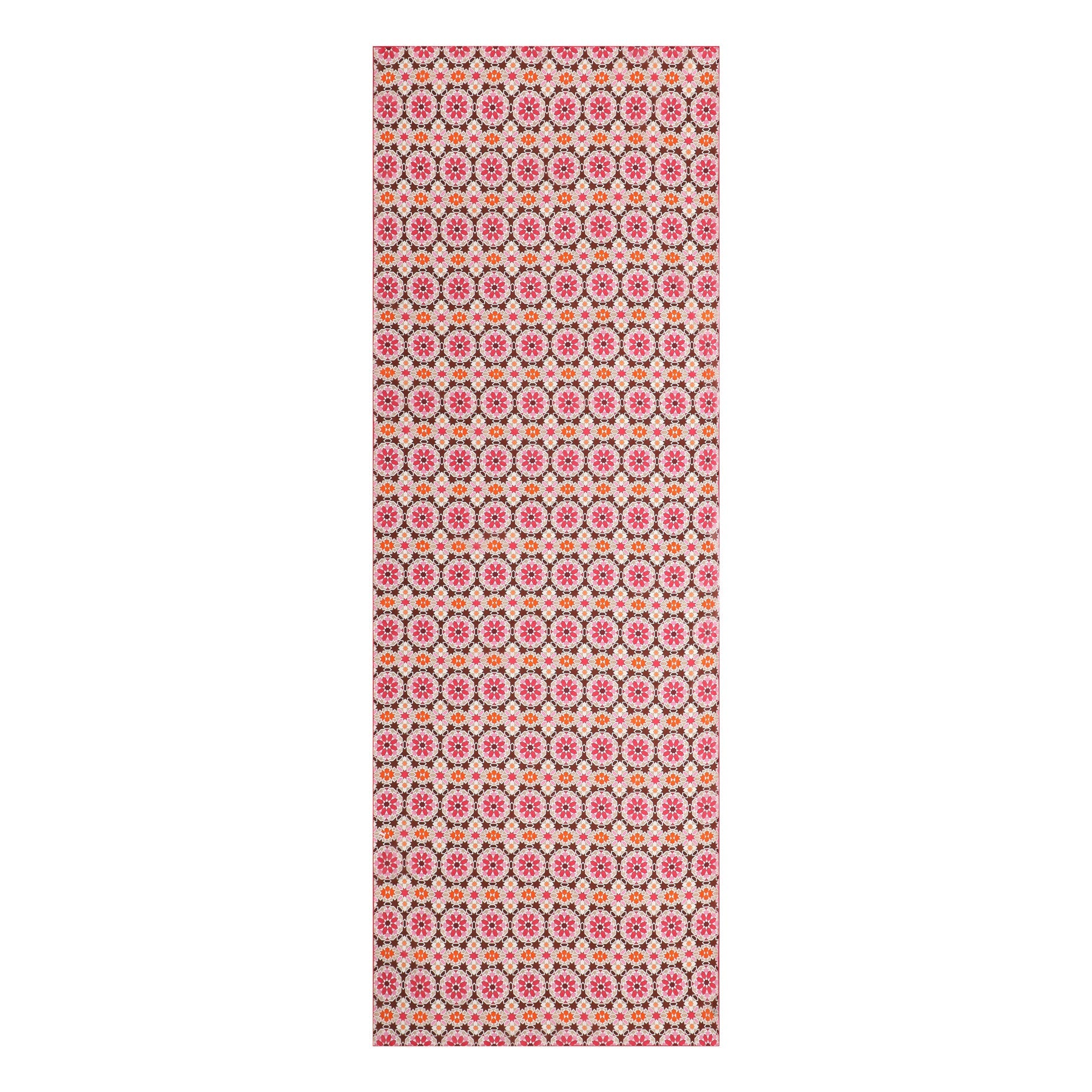 Sacred Geometry Pink Silk Scarf Mashrabia V1