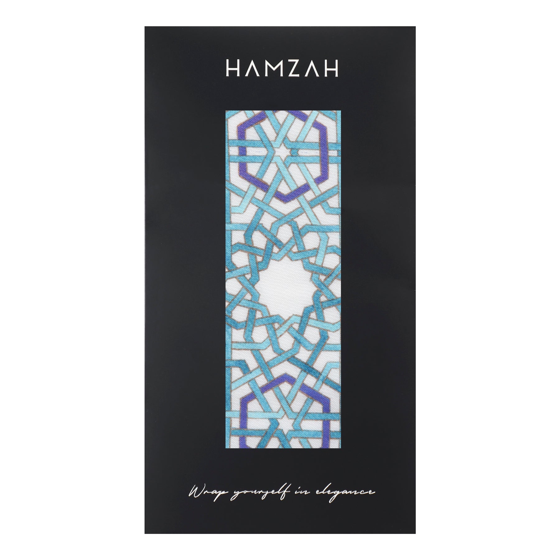 Modal Scarf with Blue Print