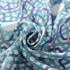 Modal Scarf with Blue Print