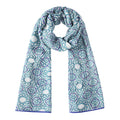 Modal Scarf with Blue Print