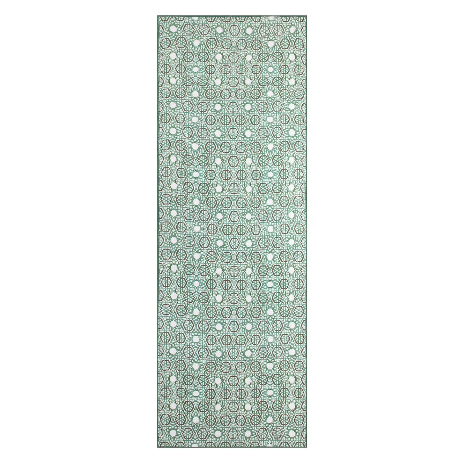 Modal Hijab with Green Geometric Print