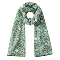 Modal Hijab with Green Geometric Print