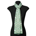 Modal Hijab with Green Geometric Print