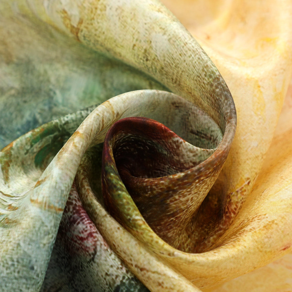 Habotai Silk Scarf - Renoir Inspired