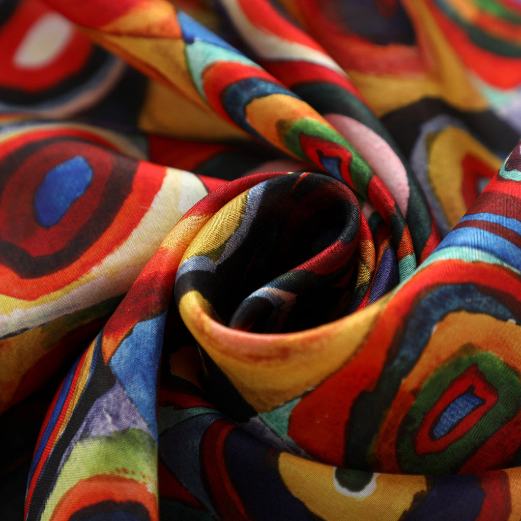 Kandinsky Scarf - Color Study - 100% Silk