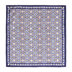 Blue Square Scarf Zellige v2