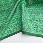 Green Square Silk Scarf Fihri