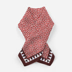 Red Square Scarf 100% Silk