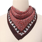 Red Square Scarf 100% Silk