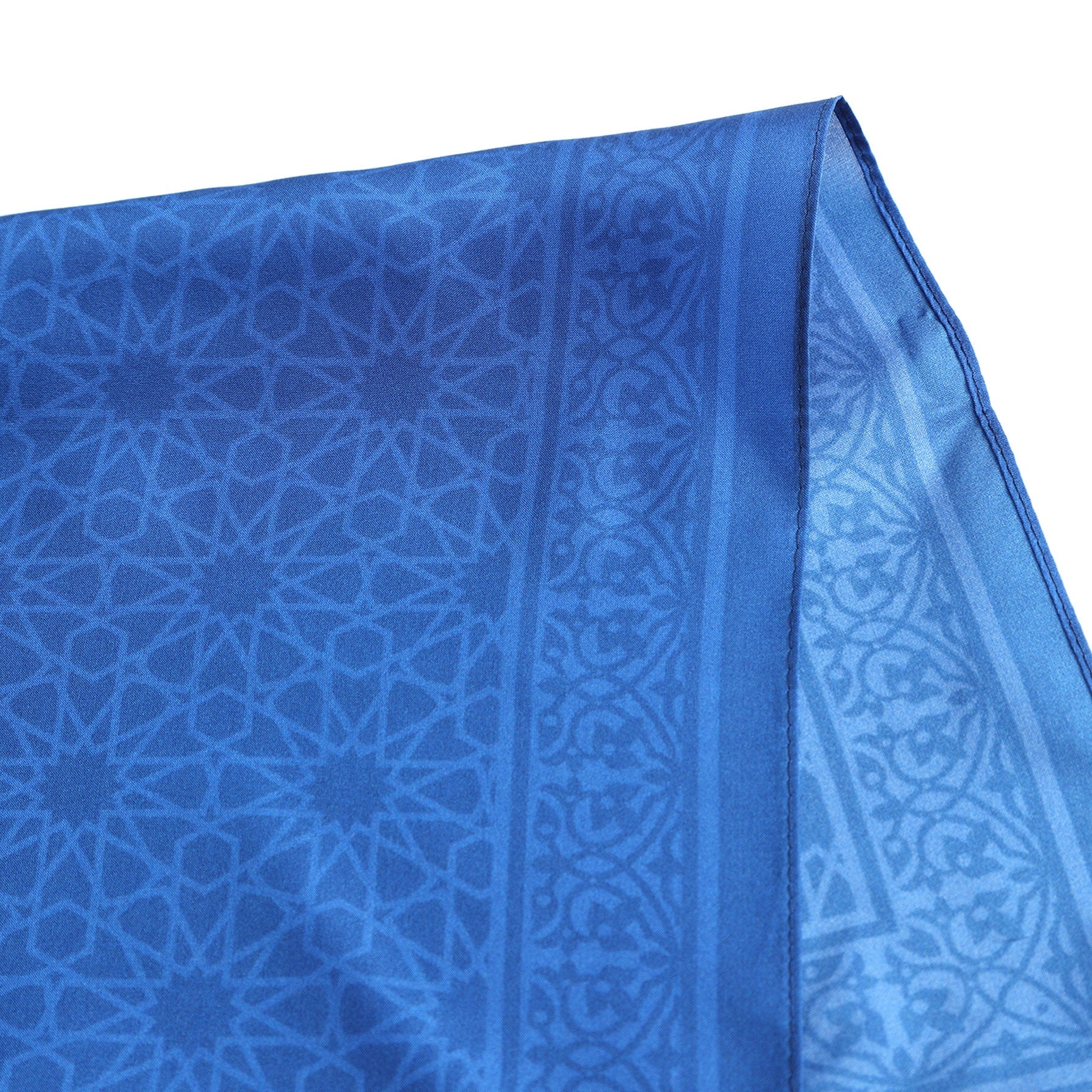 Blue Square Silk Scarf Dalila v1
