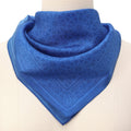 Blue Square Silk Scarf Dalila v1