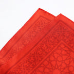Red Square Scarf Dalila v2 - 100% Silk