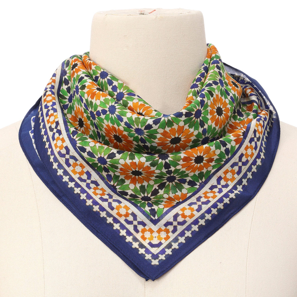 Islamic Art Print Square Silk Scarf Nur
